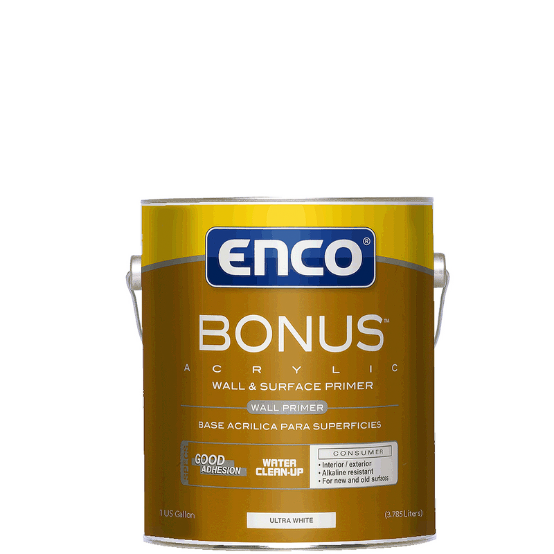 BONUS WALL PRIMER VINYL ACRYLIC INTERIOR OR EXTERIOR