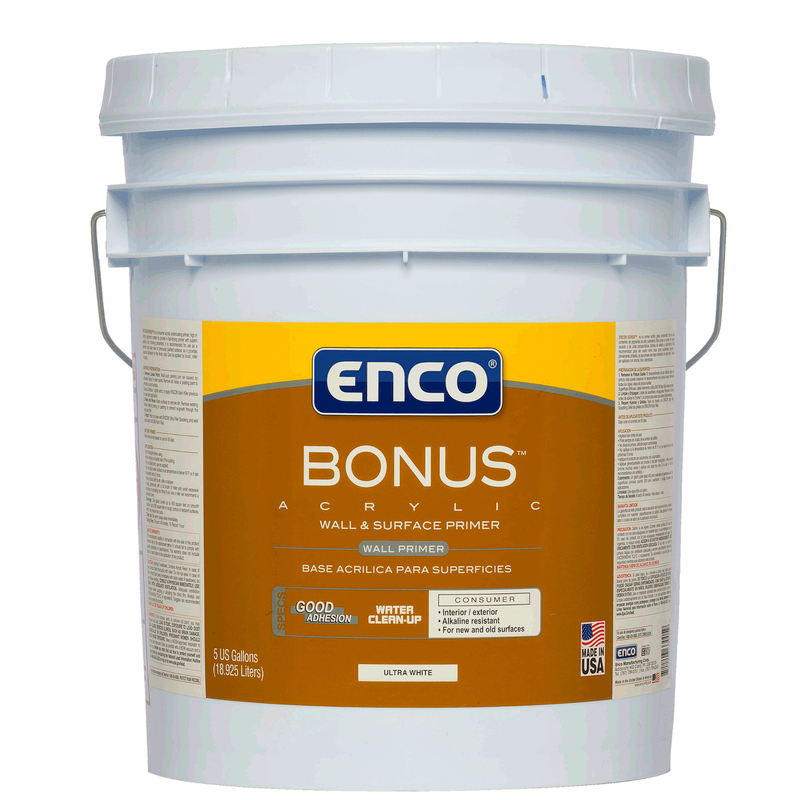 BONUS WALL PRIMER VINYL ACRYLIC INTERIOR OR EXTERIOR